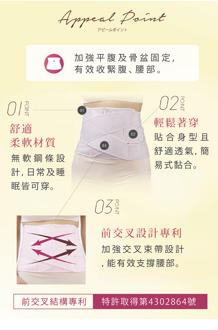 產後即穿束腹固定帶