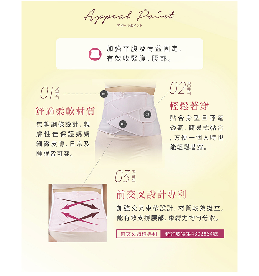 產後即穿束腹固定帶